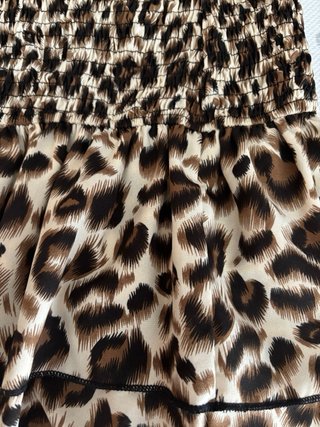 Falda corta animal print