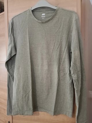 Camiseta H&M manga larga verde M