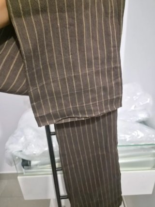 Pantalones Zara rayas marrones Talla S