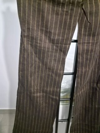 Pantalones Zara rayas marrones Talla S