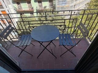 Tavolo e 2 Sedie Pieghevoli da Terrazzo