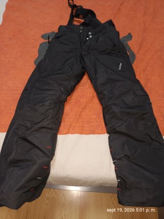 Pantalones de esquí negros con tirantes talla 34