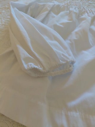 Blusa blanca escote cuadrado