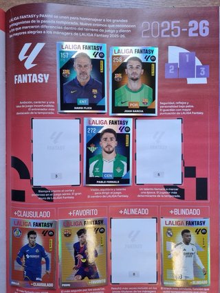 Álbum cromos fútbol Panini LaLiga 26/27 + 323 crom