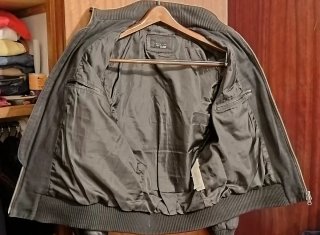 Cazadora Biker Piel Zara negra
