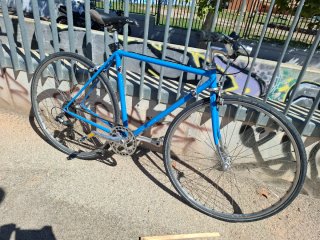 Bicicleta Híbrida Fixie Azul