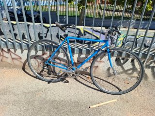 Bicicleta Híbrida Fixie Azul