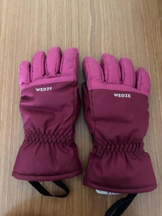 Guantes de esquí Wedze rosas