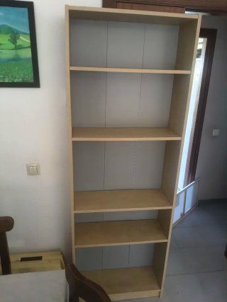 Estantería BILLY IKEA Madera Beige/Gris