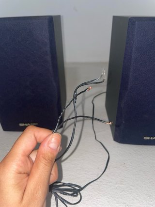 Altavoces Sharp Negro/Azul Marino