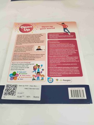 Open Up 4t Primària - Class Book - 9780194072885