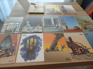 Colección 12 Postales Las Tres Mellizas Año Gaudí