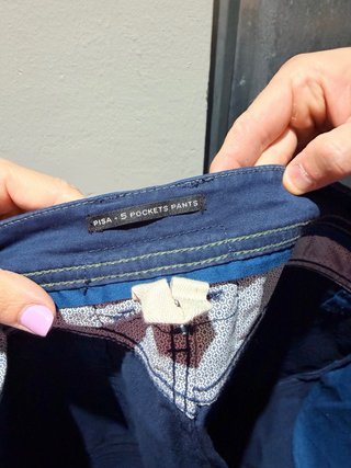 Pantalón chino Mango azul