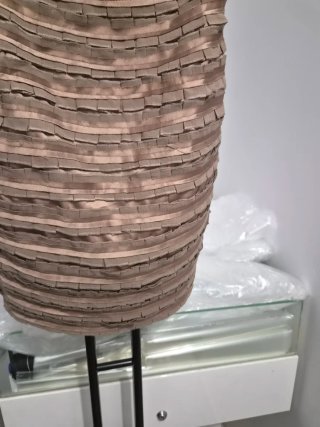 Vestido de fiesta sin tirantes