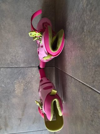 Patines Oxelo Talla 28-30 Rosas Casco protector