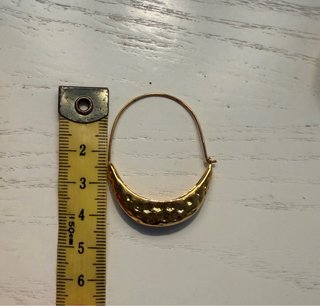 Pendientes Soeur dorados martelé
