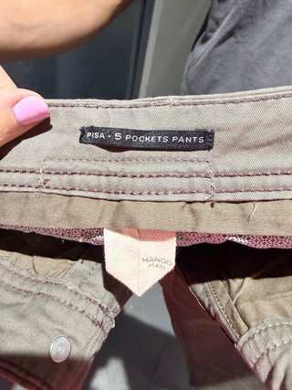 Pantalón Chino Mango gris