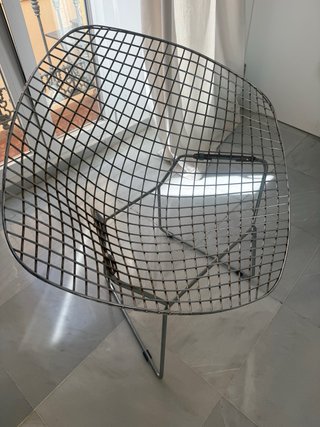 Silla Diamond Acero con patina de oxido