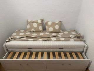 Cama nido blanca con cajones