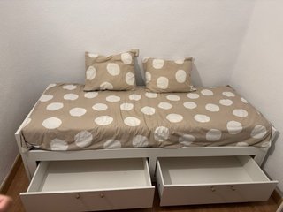 Cama nido blanca con cajones