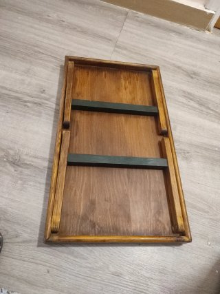 Mesa de cama plegable de madera