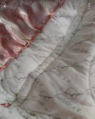 Edredón Cama 90cm Rosa y Beige Tengo dos