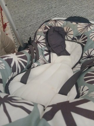 Silla de bebé con asas y funda