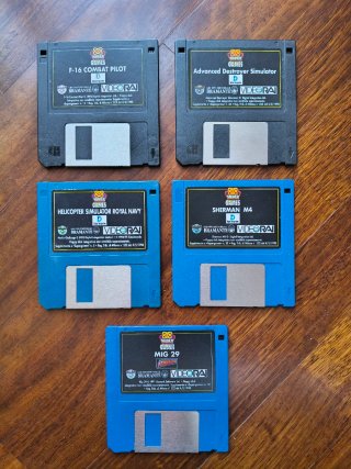 5 Floppy 3.5" Super Games Bramante Videorai Retro