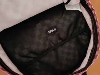 Mochila Vans cuadros rosa