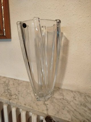 Jarrón Cristal Bohemia Transparente