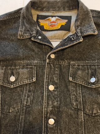 Cazadora tejana Harley-Davidson Lavado Negro
