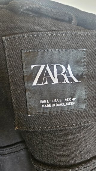 Cazadora Vaquera Zara Negra Hombre