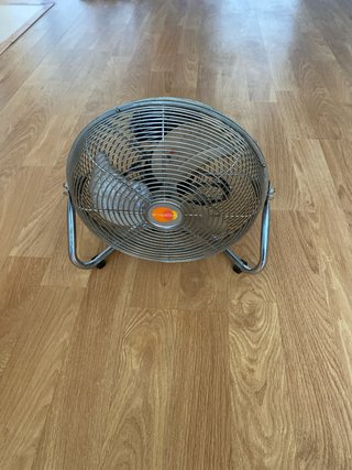 Ventilador Equation Metálico Plateado