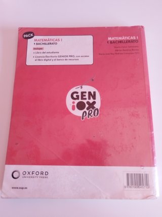 Matemáticas I 1 Bachillerato : Geniox