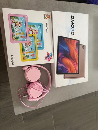 Tablet per bambini da 7 pollici e cuffie Sony rosa