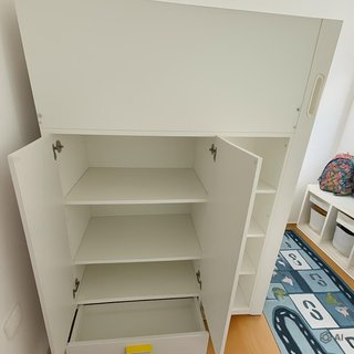 Cama alta SMÅSTAD IKEA con escritorio 90x200