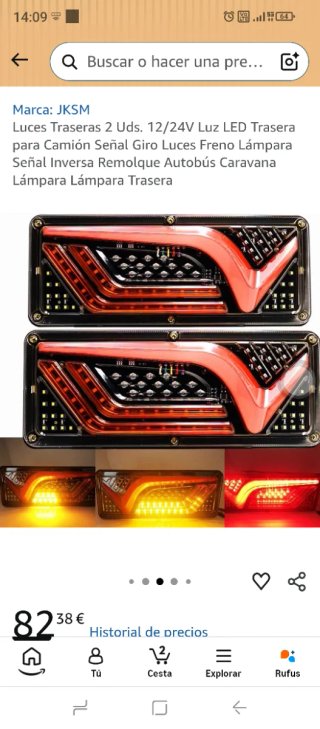 Luces LED Traseras Camión/Remolque 12/24V