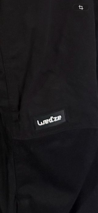 Pantalón de nieve negro con tirantes