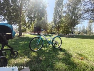 Bicicleta Btwin Niña Azul y Blanca