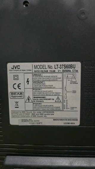 TV JVC 37 LCD No Smart