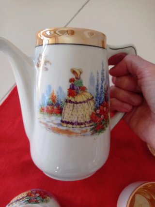 Juego café Santa Clara porcelana antiguo