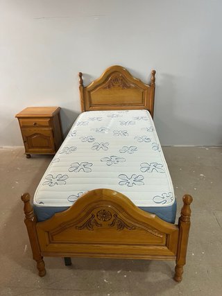 Cama individual 90cm madera maciza