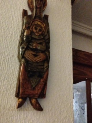 Talla Virgen con Niño Madera