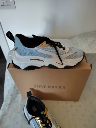 Scarpe Steve Madden Donna Blu e Oro