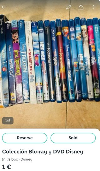 Colección Blu-ray y DVD Disney REDEVADO
