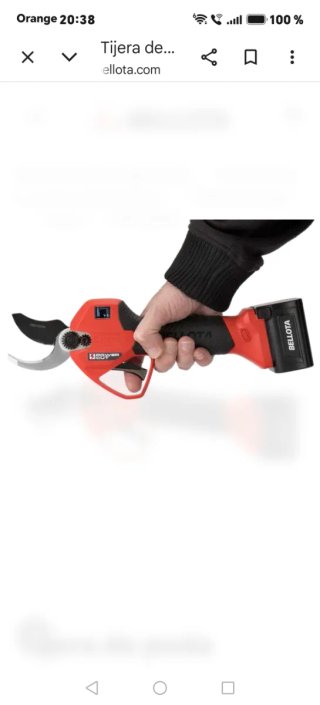 Set de tijeras de podar eléctricas Bellota 238