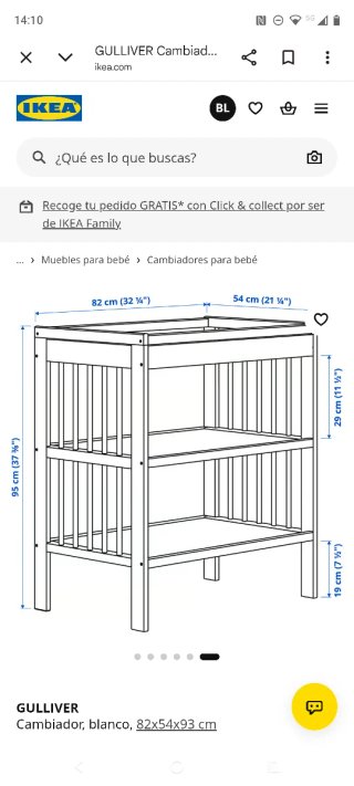 Mueble CAMBIADOR y CUNA