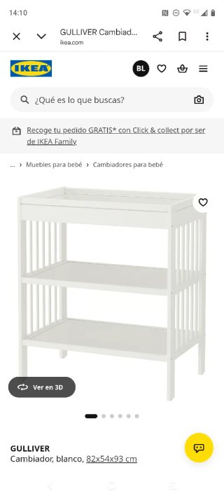 Mueble CAMBIADOR y CUNA