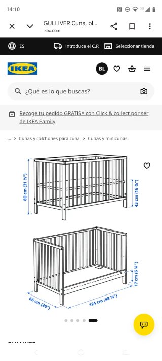Mueble CAMBIADOR y CUNA