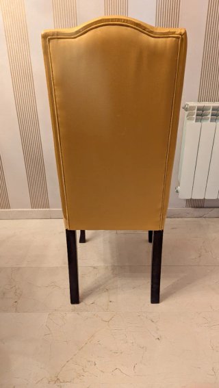 Juego de 4 Sillas de Comedor Amarillas